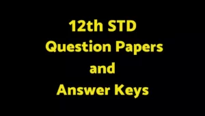 12th Revision Test Model Question Paper 2021- 2022