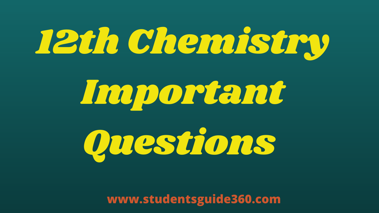 12th Chemistry Important 1 Marks P - block elements I