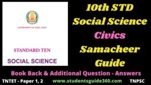 Read more about the article 10th Social Science Civics Guide State Government