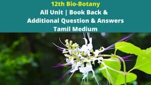 12th Botany Tamil Medium Guide