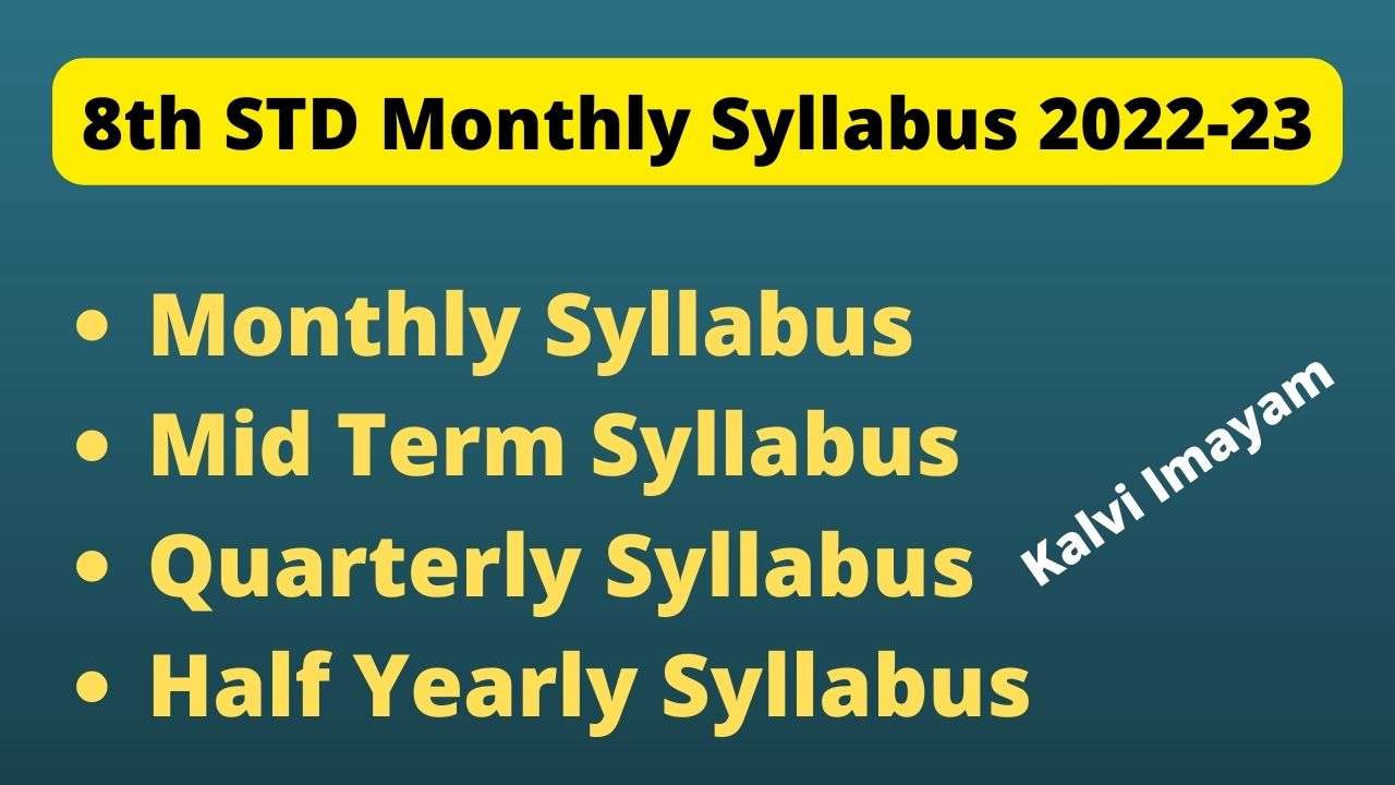 8th Monthly Syllabus 2022-2023