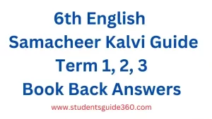 Read more about the article 6th English Book Back Answers