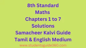 Read more about the article 8th Maths All Chapter Solutions Guide