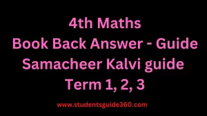 Read more about the article 4th Maths Book Back Answer Guide