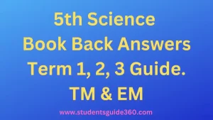 Read more about the article 5th Science Book Answer Guide