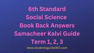 Read more about the article 6th Social Science Book Back Answers