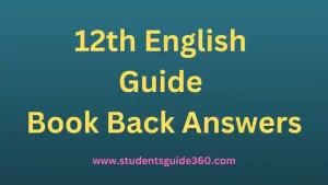 Read more about the article 12th English Guide Lesson 1 The Castle