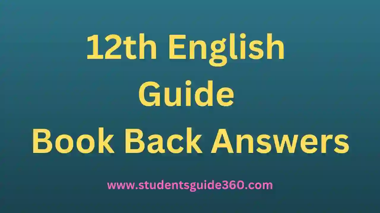 You are currently viewing 12th English Guide Lesson 4 Supplementary The Midnight Visitor