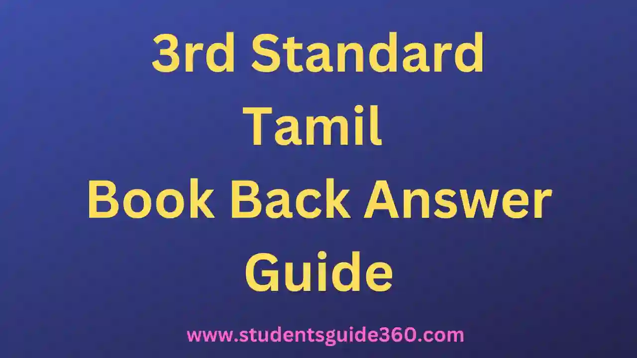 Read more about the article 3rd Tamil Book Back Answer Guide
