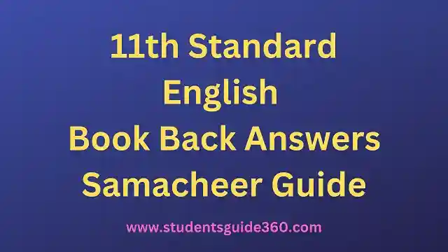 You are currently viewing 11th English Guide Lesson 1 Supplementary After Twenty Years