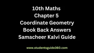 Read more about the article 10th Maths Chapter 5 Coordinate Geometry Exercise 5.5