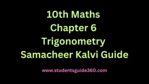 Read more about the article 10th Maths Chapter 6 Trigonometry Exercise 6.3