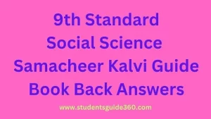 Read more about the article 9th Economics Guide Unit 4 Tamil Nadu Agriculture