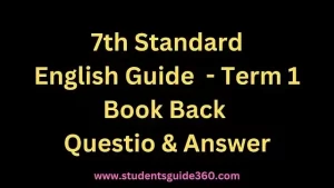Read more about the article 7th English Guide Term 1 Unit 3 Your Space