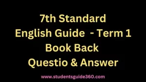 Read more about the article 7th English Guide Term 1 Unit 3 A Prayer to the Teacher