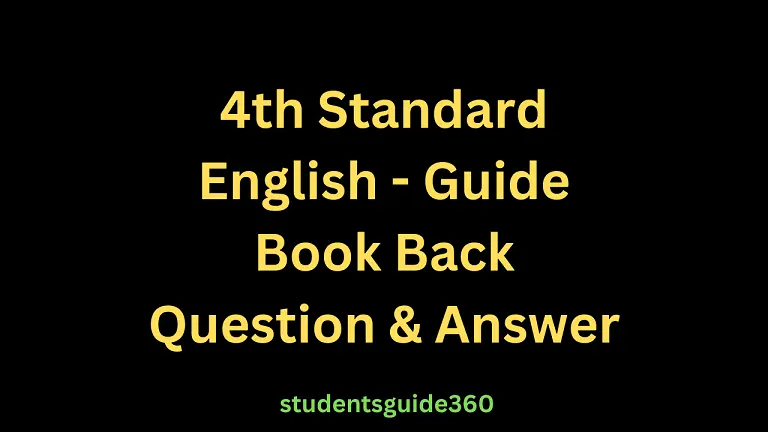 You are currently viewing 4th English Guide Term 2 Lesson 2 A Lesson To Save