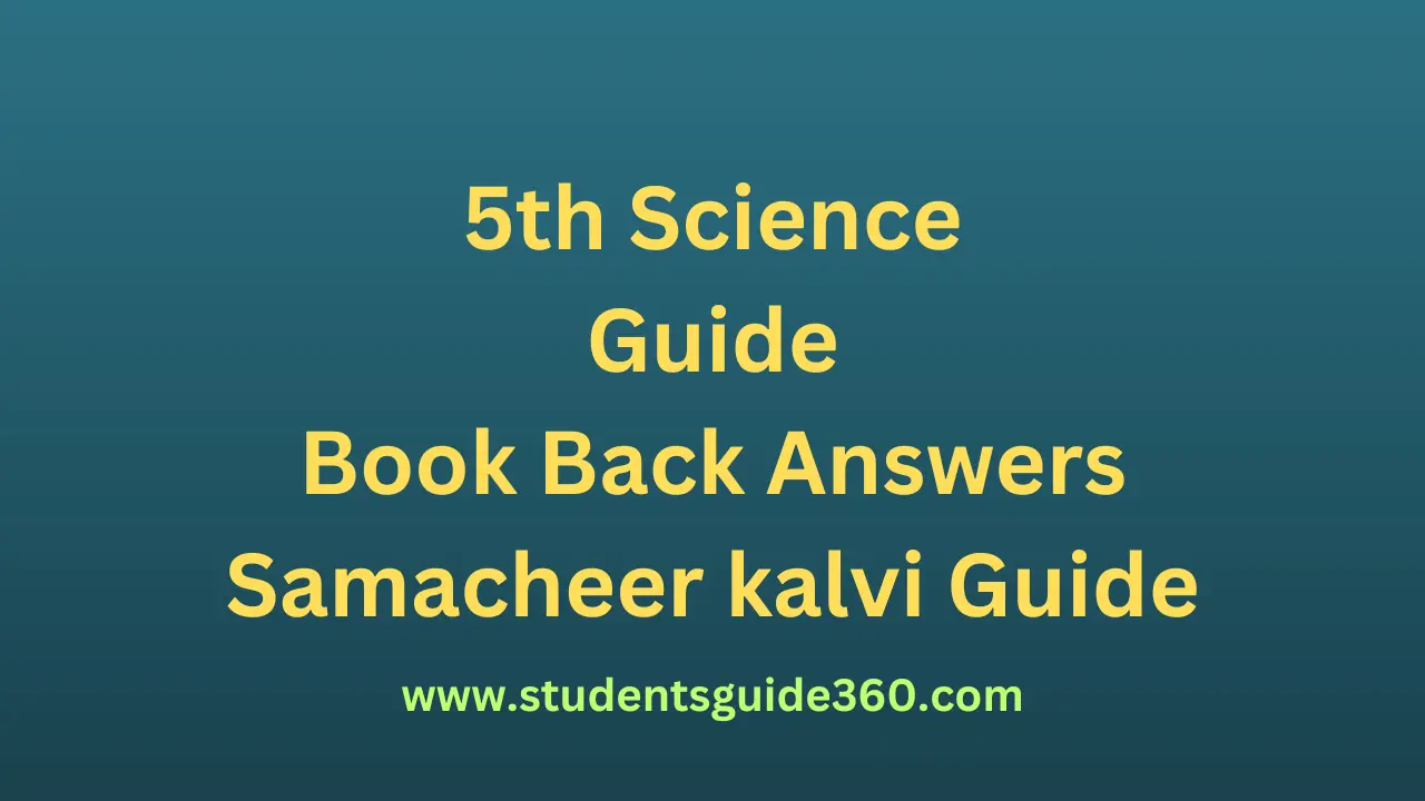 Read more about the article 5th Science Guide Term 1 Lesson 4