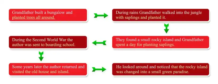 Read the story on your own. Discuss in a group and complete the story map below.