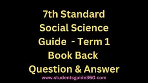 Read more about the article 7th Social Science Guide Geography Unit 2 Landforms
