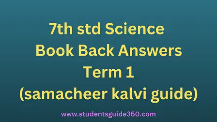 You are currently viewing 7th Science Guide Term 1 Unit 5
