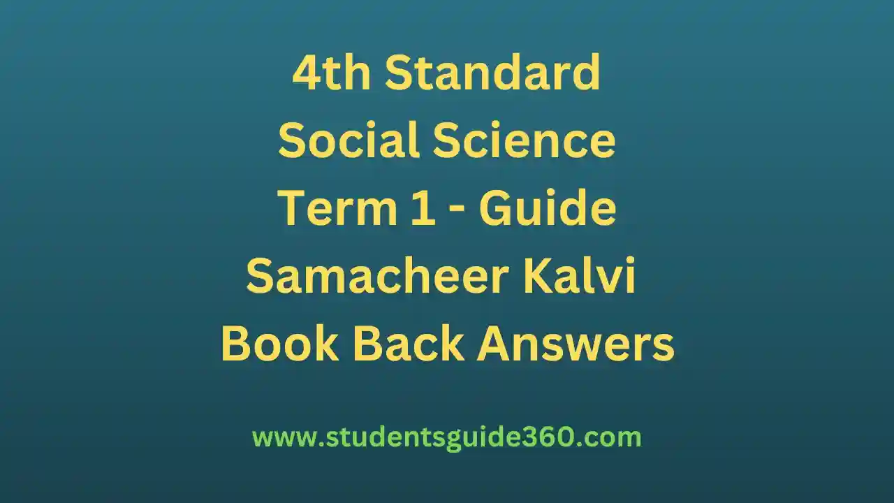 You are currently viewing 4th Social Science Guide Term 1 Lesson 3