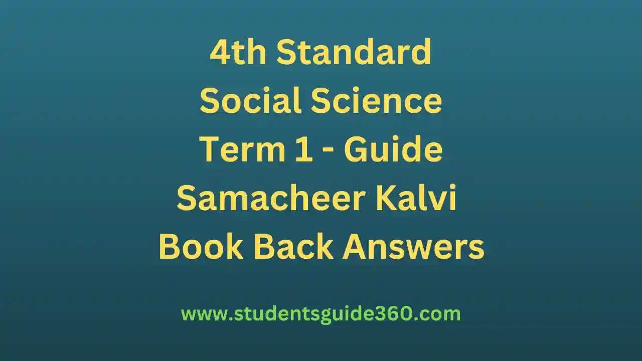 Read more about the article 4th Social Science Guide Term 1 Lesson 3