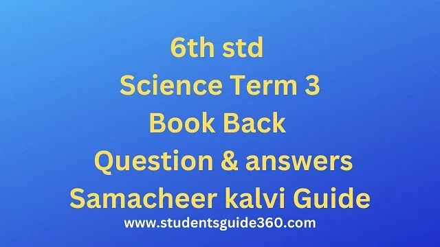 Read more about the article 6th Science Guide Term 3 Lesson 6