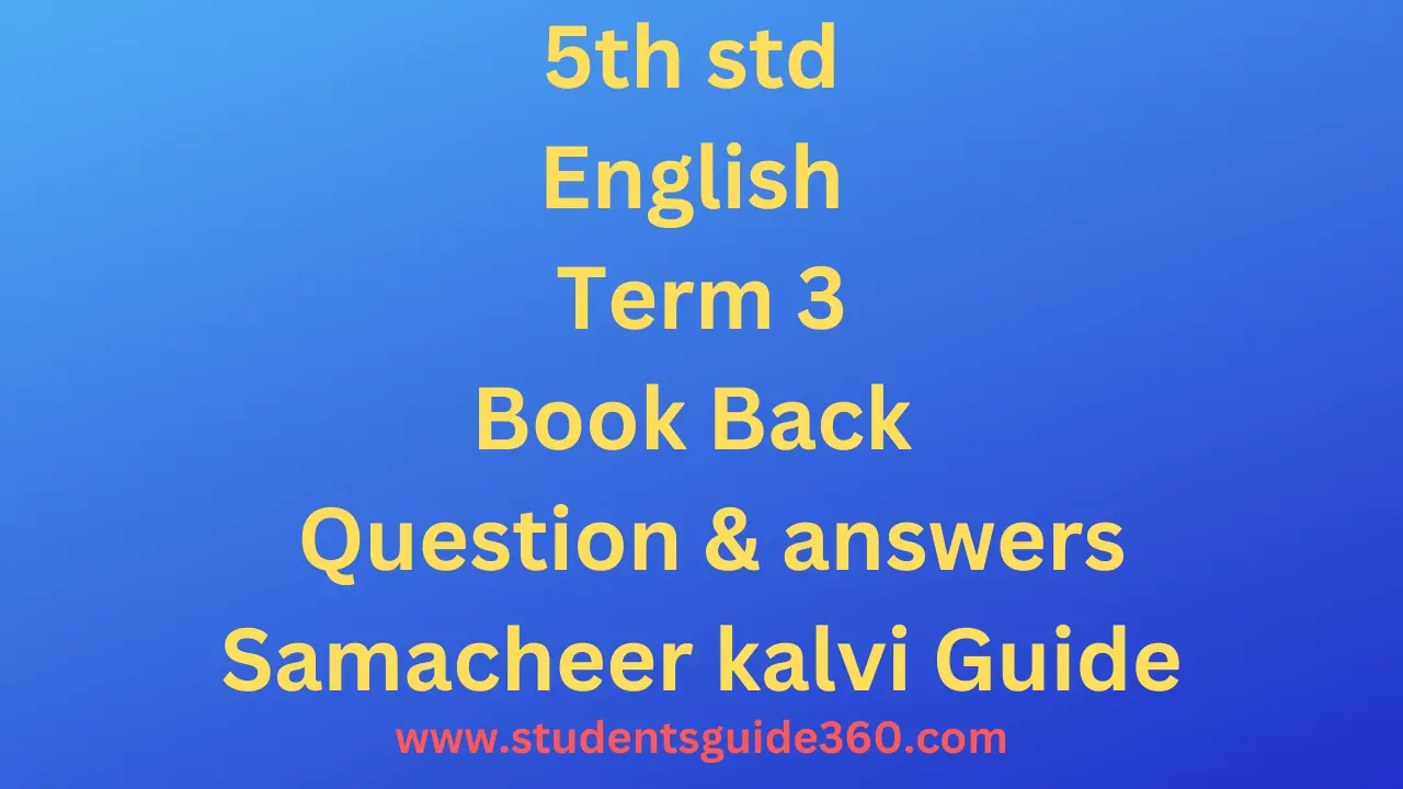 Read more about the article 5th English Guide Term 3 Lesson 3 The Case of The Missing Water