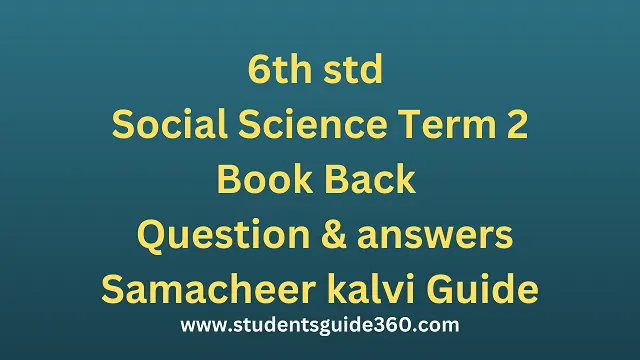 You are currently viewing 6th Social Science Economics Guide Term 2 Lesson 1