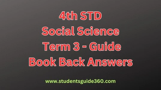 You are currently viewing 4th Social Science Guide Term 3 Lesson 1 Tamils Around The World