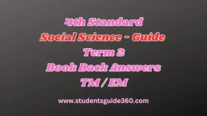 Read more about the article 4th Social Science Guide Term 2 Lesson 2 Physical Features of Tamil Nadu
