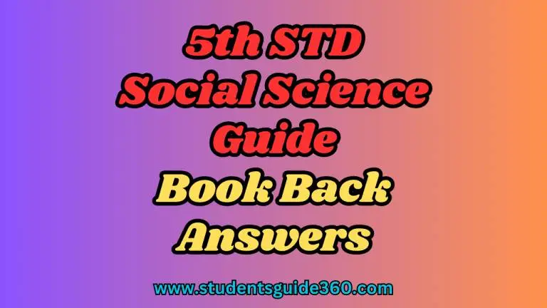 Read more about the article 5th Social Science Guide Term 2 Lesson 2 Hydrosphere