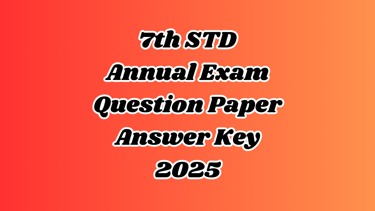 7th Term 3 Question Paper 2025